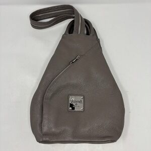 Valentina Italian Leather Backpack Convertible Sling Bag Classic Retro Old Money